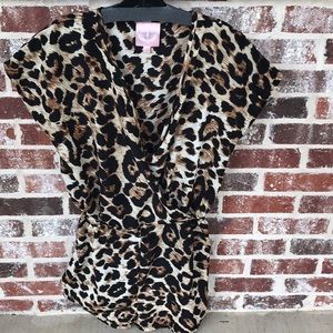 Animal print romper